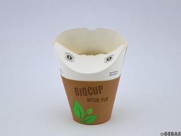 BioCup "Butterfly" 300 ml mit Zuckerrohrbeschichtung